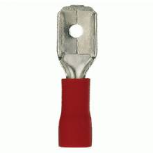 INSTALL BAY Q and D MALE VINYL RED 22%2D18GA 100PK