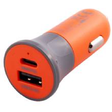 MOBILESPEC Hi%2DVis Dual Port 30W DC Charger Orange