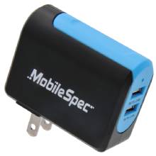 MOBILESPEC Dual Port USB Wall Charger