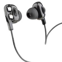 MOBILESPEC Dual Driver Wired Earbuds Black