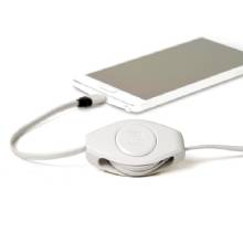 RETRAK Premier WH Retractable Micro USB CHARGER