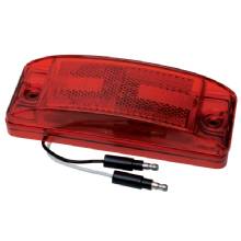 ROADPRO 8 LED MARKER LT W and RECTLENS and RED and 6 in X2