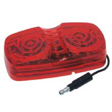 ROADPRO LED 4 in CLEAR MARKER LT RED 13 LED