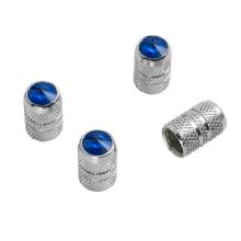 ROADPRO VALVE CAPS BLUE CHROME 4PK OP