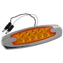 ROADPRO LED DIAMOND LENS 315 AMB LT W and CHR BASE
