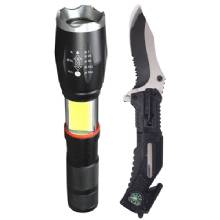 ROADPRO Flashlight and Knife 2 Piece Combo