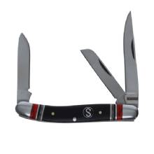 SCIPIO 3%2DBlade Stockman Pocket Knife Red