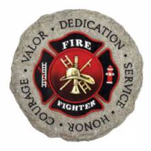 SPOONTIQUES SPOONTIQUE FIREFIGHTER STEPPING STONE