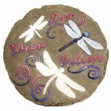 SPOONTIQUES DRAGONFLY GLOW STEPPING STONE