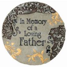 SPOONTIQUES MEMORY FATHER STEPPING STONE