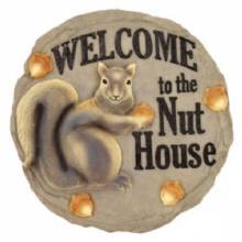 SPOONTIQUES NUT HOUSE STEPPING STONE