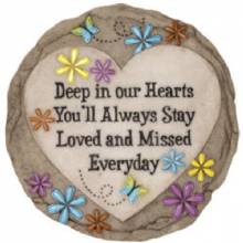 SPOONTIQUES DEEP IN OUR HEARTS STEPPING STONE