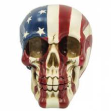 TREASURE COVE Skull American Flag
