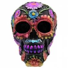 TREASURE COVE Black Day of the Dead Skull 1