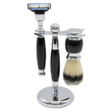UNION RAZORS Three Piece Shave Kit Black