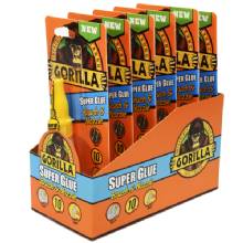 GORILLA SUPER GLUE and BRUSH NOZZLE10G 6 and PK