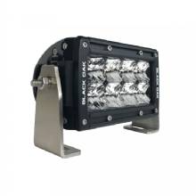 BLACK OAK LED Pro Series Double Row Flood 4 in Light Bar %2D Black