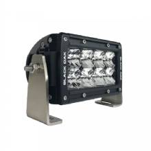 BLACK OAK LED Pro Series Double Row Spot 4 in Light Bar %2D Black
