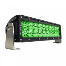 BLACK OAK LED Double Row Combo Green Hog Hunting 10 in Light Bar %2D Black