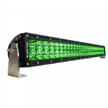 BLACK OAK LED Curved Double Row Combo Green Hog Hunting 30 in Light Bar %2D Black