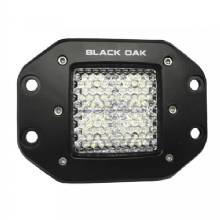 BLACK OAK LED Pro Series 2 in Flush Mounted Diffused Light %2D Black