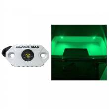 BLACK OAK LED Rock Accent Light %2D Green %2D White Housing
