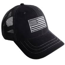 BLACKCANYON American Flag Patch Cap Black