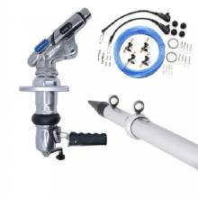 TIGRESS XD Crank Top Mount System %2D 18 ft %2D Silver Outriggers Pro Series Double Rigging Kit