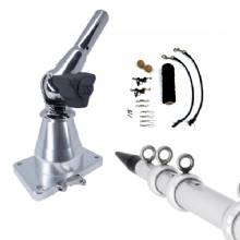 TIGRESS XD Bay Series Top Mount System %2D 15 ft %2D Aluminum Silver Outriggers Deluxe Rigging Kit
