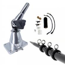 TIGRESS XD Bay Series Top Mount System %2D 15 ft %2D Aluminum Black Outriggers Deluxe Rigging Kit