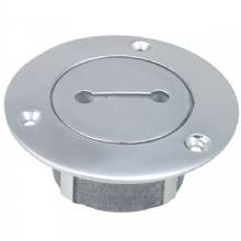 PERKO 1 in Chrome Unmarked Pipe Deck Plate
