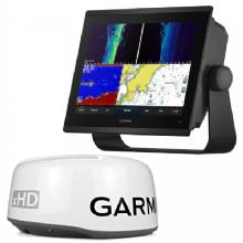 GARMIN GPSMAP 1243XSV COMBO GPS and FISHFINDER W and GMR 18XHD