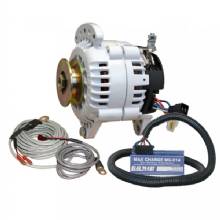 BALMAR Alternator 100 AMP Kit 12V 315 in Dual Foot Saddle Single Vee Pulley Regulator and Temp Sensor