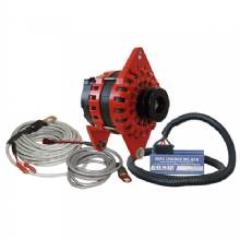 BALMAR Alternator 250 AMP Kit 12V 4 in Dual Foot Saddle Dual Vee Pulley Regulator and Temp Sensor