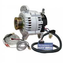 BALMAR Alternator 100 AMP Kit 12V 315 in Dual Foot Saddle K6 Pulley Regulator and Temp Sensor