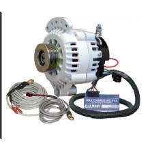 BALMAR Alternator 100 AMP Kit 12V 1%2D2 in Single Foot Spindle Mount K6 Pulley Regulator and Temp Sensor