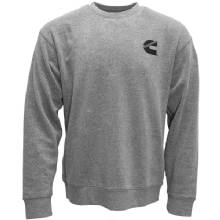 CUMMINS Unisex Crewneck Sweatshirt Gray in Comfy Cotton Blend Medium CMN5023