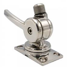 SHAKESPEARE 6187 Sleek and Compact Stainless Steel Rotatable 4-Way Ratchet Mount