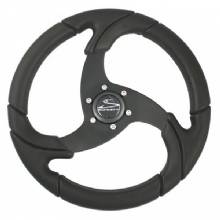 SCHMITT ONGARO Schmitt and Folletto 142 in Wheel %2D Black Polyurethane %2D 3 and 4 in Tapered Shaft w and Black Center Cap