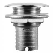 ATTWOOD Stainless Steel Thru%2DHull Short Straight Barbed %2D 1%2D1 and 2 in Inner Diameter