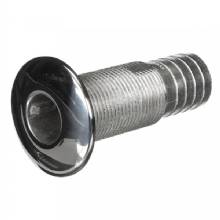 ATTWOOD Stainless Steel Thru%2DHull Standard Straight Barbed %2D 1%2D1 and 4 in Inner Diameter