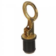 ATTWOOD Snap%2DHandle Brass Drain Plug %2D 1 in Diameter