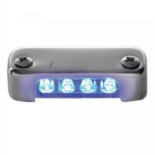 ATTWOOD Blue LED Micro Light w and Stainless Steel Bezel and Vertical Mount