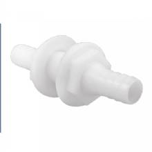ATTWOOD White Plastic Double Ended Connector %2D 3 and 4 in Inner Diameter