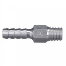 ATTWOOD Universal Aluminum Fuel Hose Fitting - 1/4 in NPT x 3/8 in Barb - (Anti-Siphon Valve)