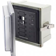 BLUE SEA Panel Enclosure 120v AC 50A ELCI Main Surface Mount System