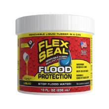 FLEX SEAL Liquid Flood Protection RPSYELR12 %2D Removable Waterproof Sealant Easy%2DApply Liquid Rubber in a Can Hi%2DVis Yellow %2D 10 Fluid Ounces