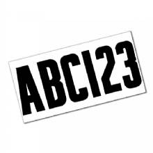ATTWOOD Letter and Number Kit %2D Black
