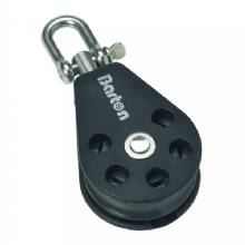 BARTON MARINE Size 1 Single Swivel Block w and Becket