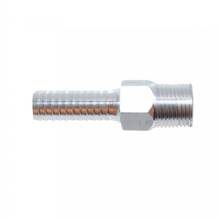 ATTWOOD Universal Aluminum Fuel Hose Fitting %2D 3 and 8 in NPT x 3 and 8 in Barb